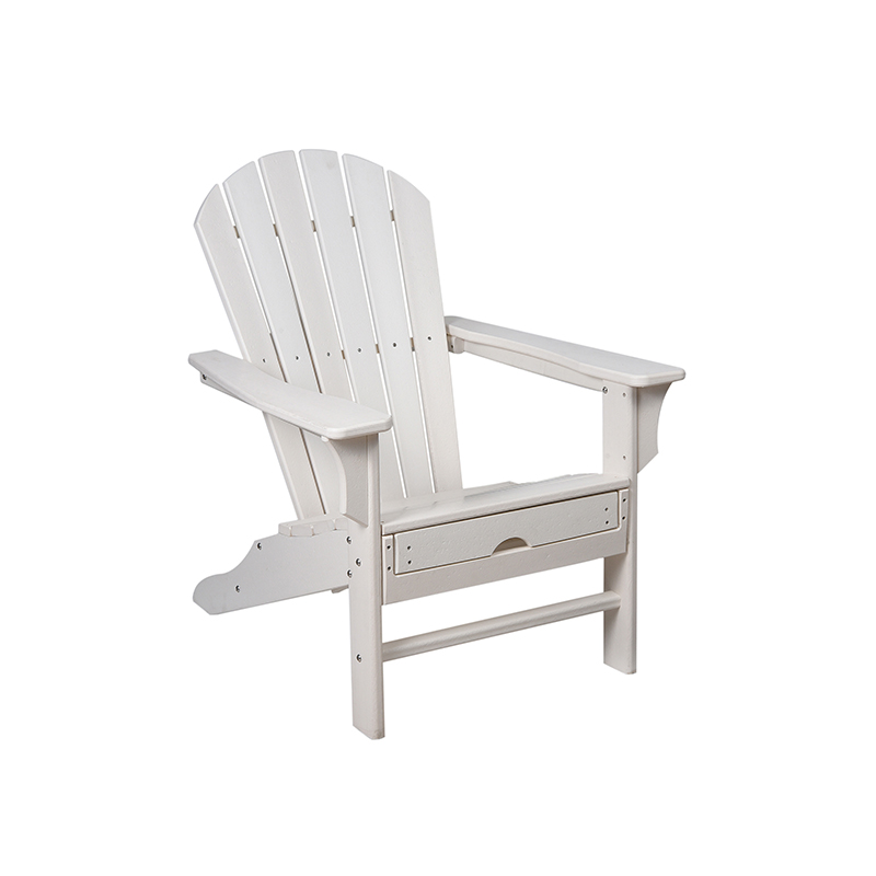 Klassieke verstelbare Adirondack fauteuil met poef