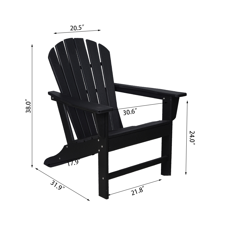 Fix Adirondack stoel en ovale tafelset