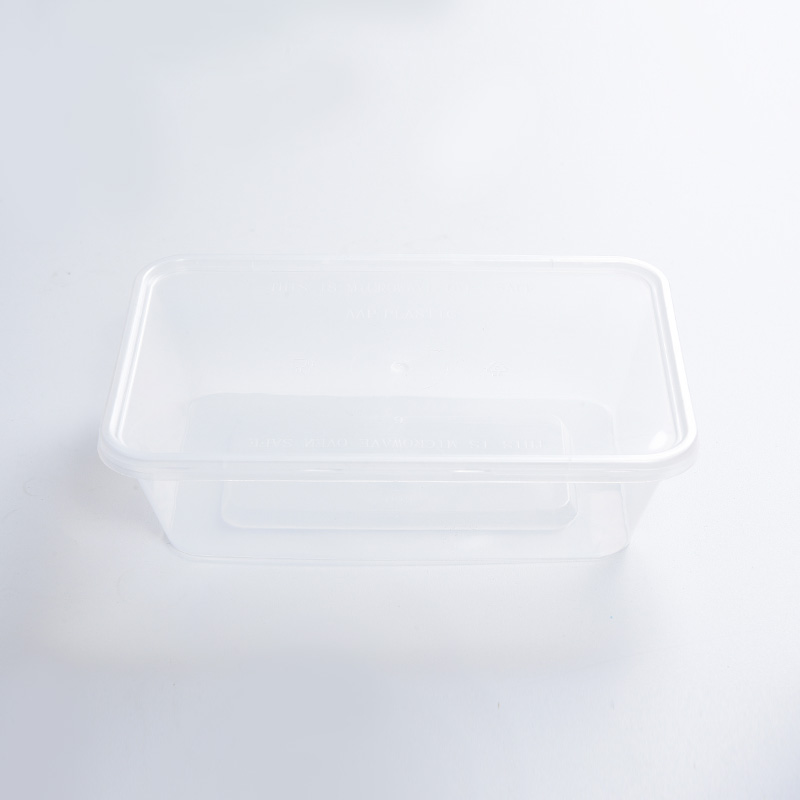 Draagbare lekvrije plastic transparante lunchbox