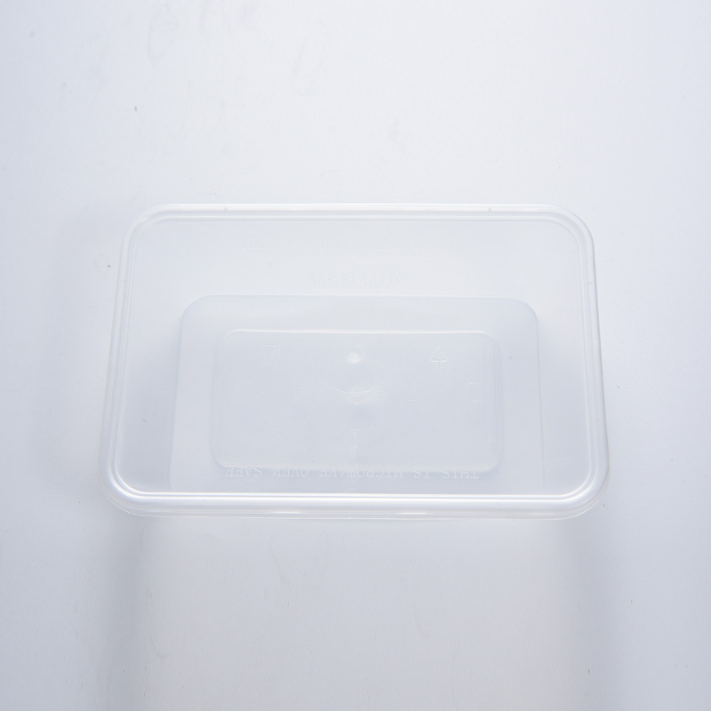 Draagbare lekvrije plastic transparante lunchbox